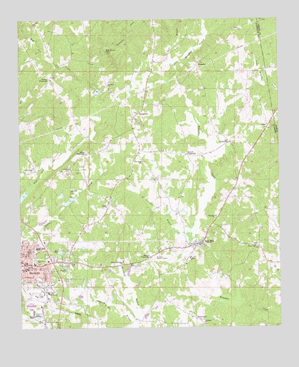 Roanoke East, AL USGS Topographic Map
