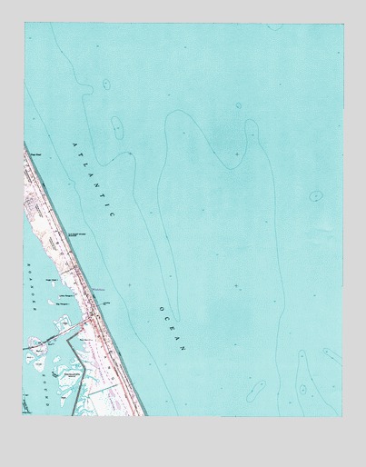 Roanoke Island NE, NC USGS Topographic Map