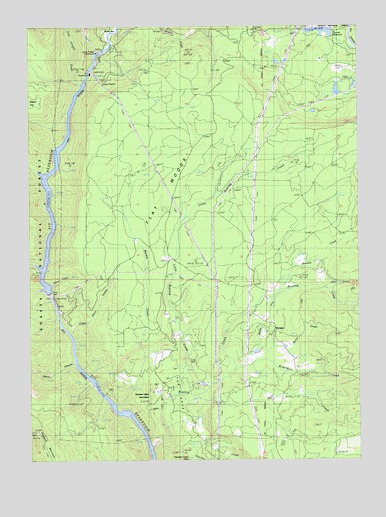 Roaring Creek, CA USGS Topographic Map