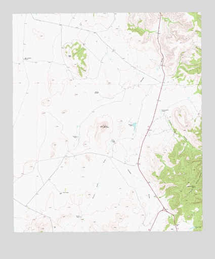 Robbers Roost Canyon, TX USGS Topographic Map