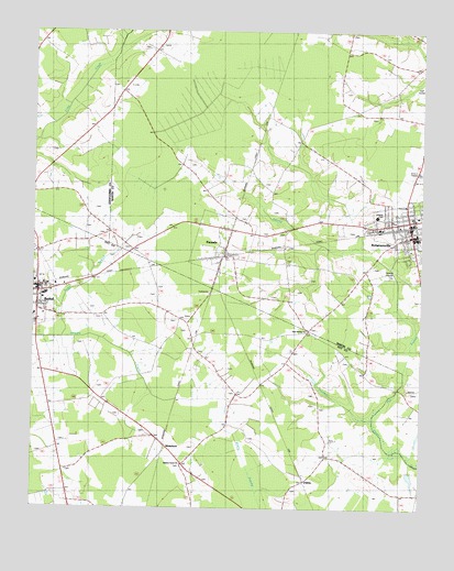 Robersonville West, NC USGS Topographic Map