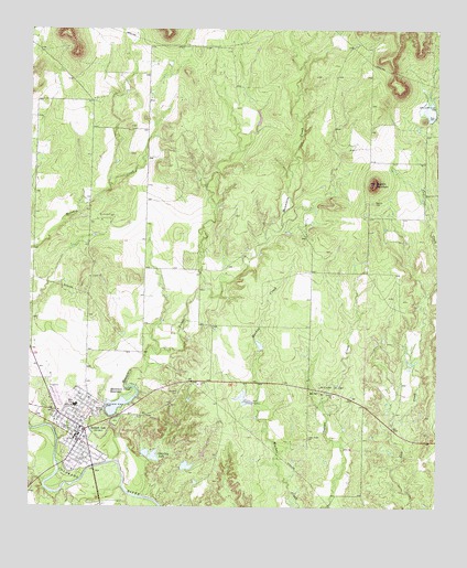 Robert Lee, TX USGS Topographic Map