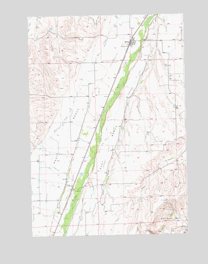 Roberts, MT USGS Topographic Map