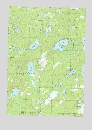 Roberts Lake, WI USGS Topographic Map