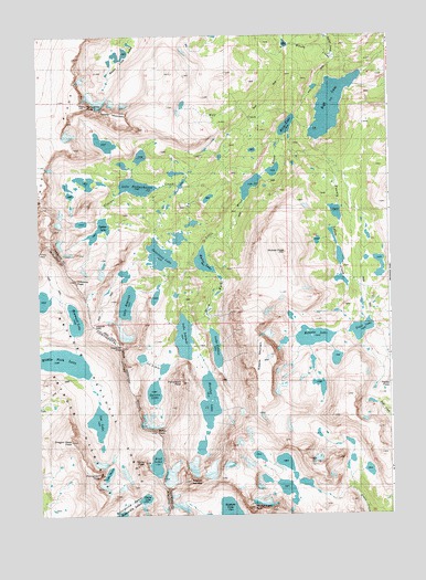 Roberts Mountain, WY USGS Topographic Map