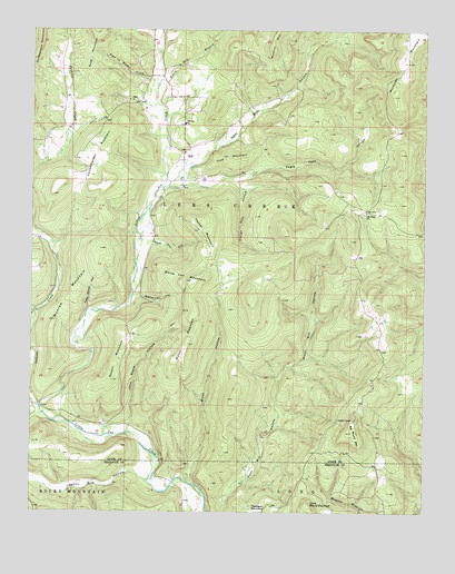 Big Round Mountain, OK USGS Topographic Map