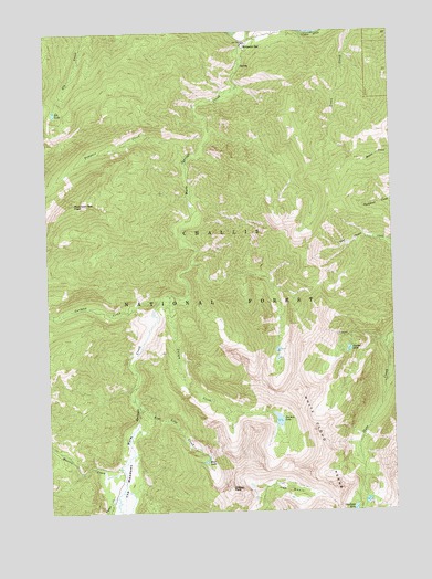 Robinson Bar, ID USGS Topographic Map