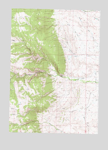 Robinson Canyon, WY USGS Topographic Map