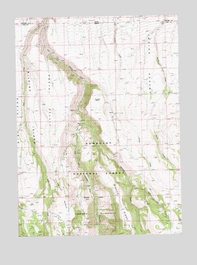 Robinson Creek, NV USGS Topographic Map