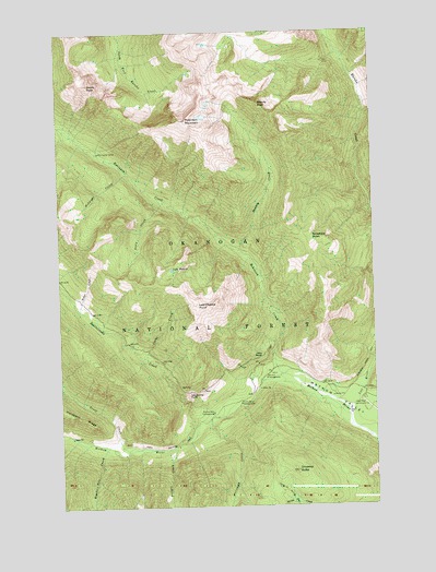 Robinson Mountain, WA USGS Topographic Map