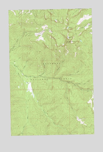 Robinson Mountain, MT USGS Topographic Map