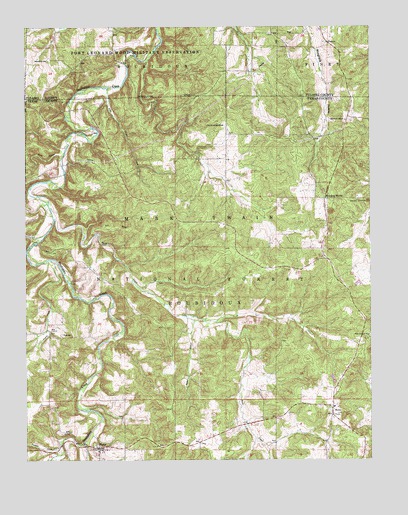 Roby, MO USGS Topographic Map