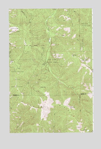 Rochat Peak, ID USGS Topographic Map