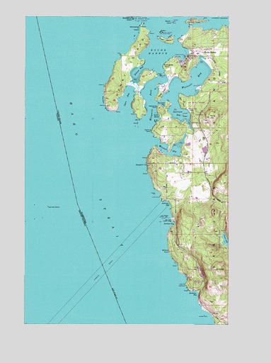 Roche Harbor, WA USGS Topographic Map