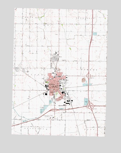 Rochelle, IL USGS Topographic Map
