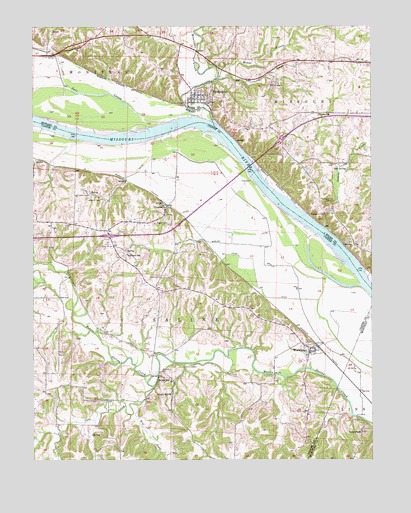 Rocheport, MO USGS Topographic Map