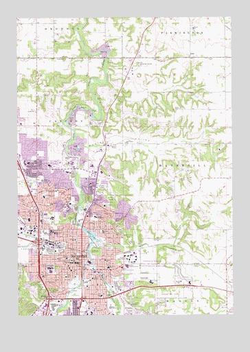 Rochester, MN USGS Topographic Map