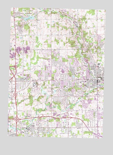 Rochester, MI USGS Topographic Map