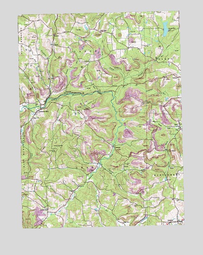 Rochester Mills, PA USGS Topographic Map