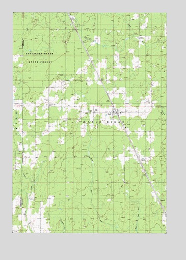 Rock, MI USGS Topographic Map