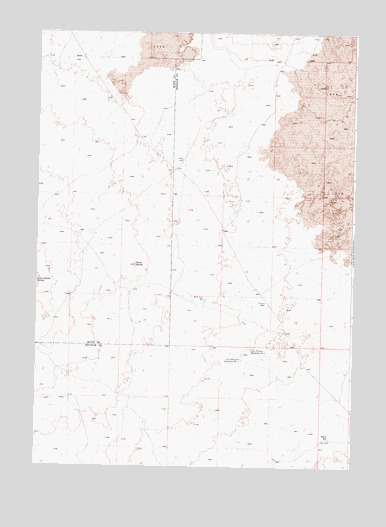 Rock Butte, ID USGS Topographic Map