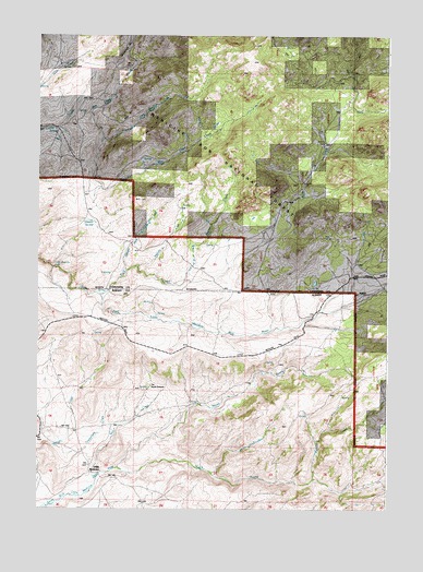 Rock Creek, WY USGS Topographic Map