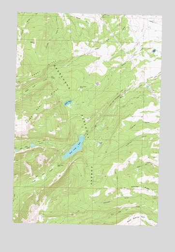 Rock Creek Lake, MT USGS Topographic Map