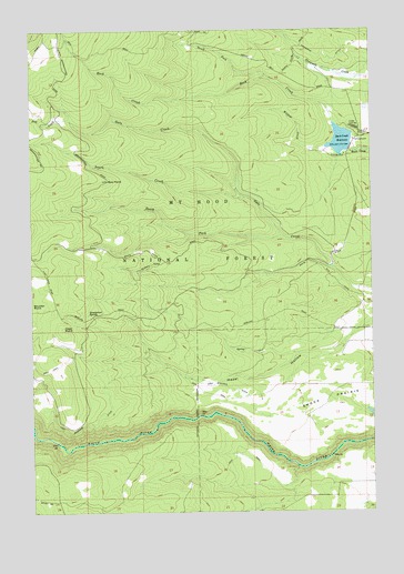 Rock Creek Reservoir, OR USGS Topographic Map