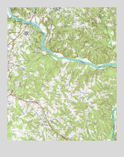 Rock Hill East, SC USGS Topographic Map