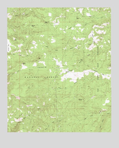 Rock House, AZ USGS Topographic Map