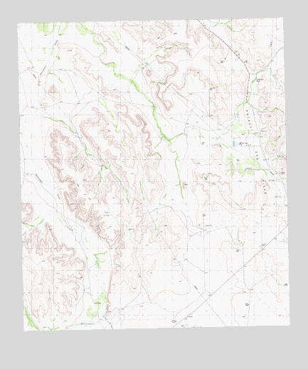 Rock House Draw NE, TX USGS Topographic Map