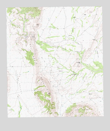 Rock House Gap, TX USGS Topographic Map