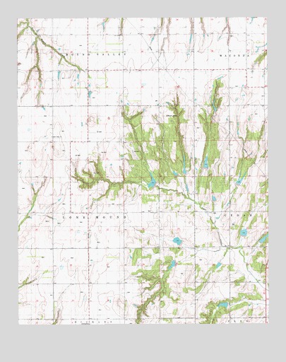 Rock Mary, OK USGS Topographic Map