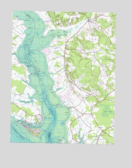 Rock Point, MD USGS Topographic Map