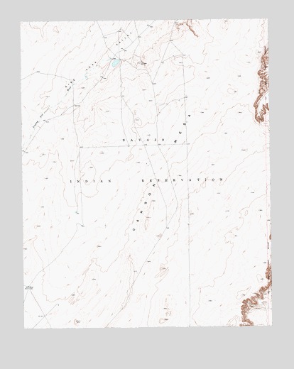 Rock Point SW, AZ USGS Topographic Map