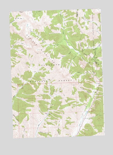 Rock Roll Canyon, ID USGS Topographic Map