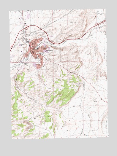 Rock Springs, WY USGS Topographic Map