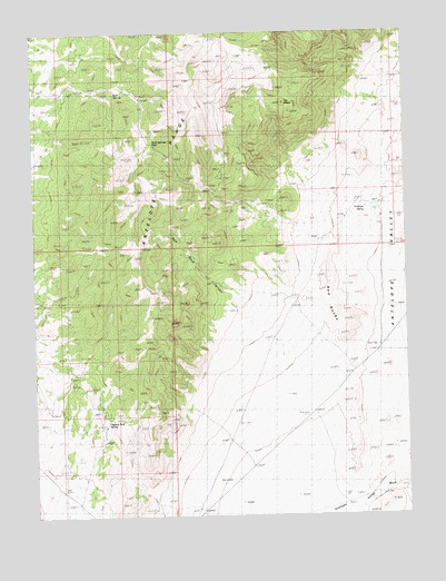Rock Springs Pass, NV USGS Topographic Map