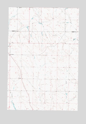 Rock Springs School, MT USGS Topographic Map