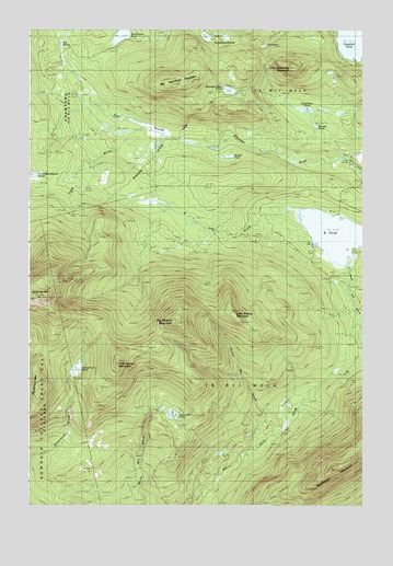 Big Shanty Mountain, ME USGS Topographic Map