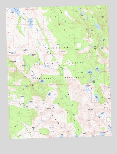 Rockbound Valley, CA USGS Topographic Map
