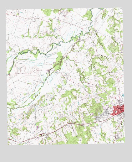 Rockdale West, TX USGS Topographic Map