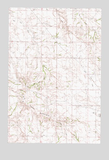 Big Sheep Mountain, MT USGS Topographic Map