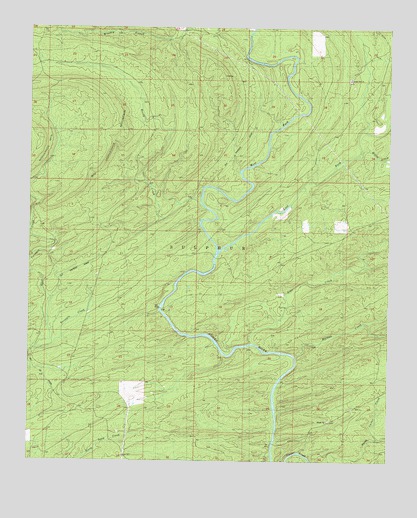 Rocky Creek, OK USGS Topographic Map