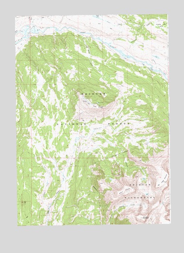 Big Sheep Mountain, WY USGS Topographic Map