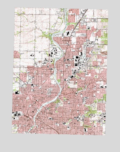 Rockford North, IL USGS Topographic Map