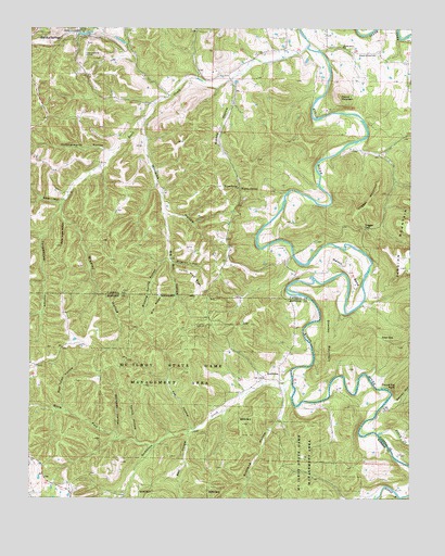 Rockhouse, AR USGS Topographic Map
