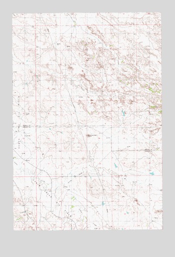 Rocking Chair Butte, MT USGS Topographic Map
