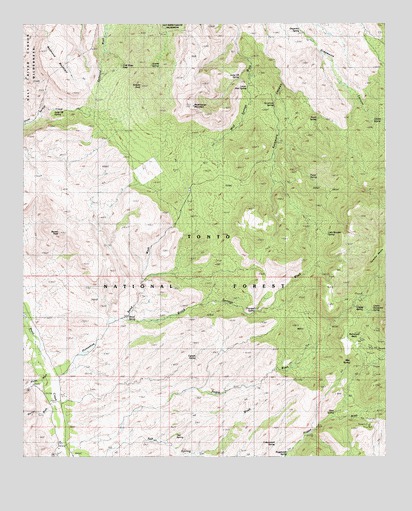 Rockinstraw Mountain, AZ USGS Topographic Map
