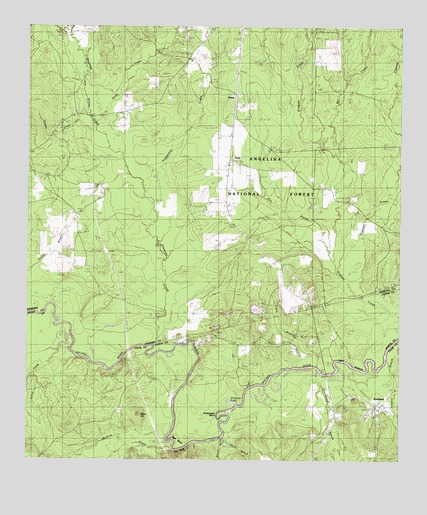 Rockland, TX USGS Topographic Map